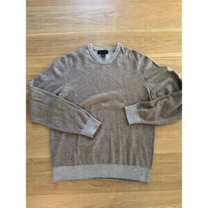 Bloomingdale’s Mens Store Wool Cashmere Sweater Oatmeal Size XL